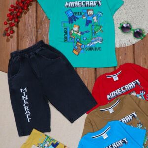تیشرت شلوارک manecraft