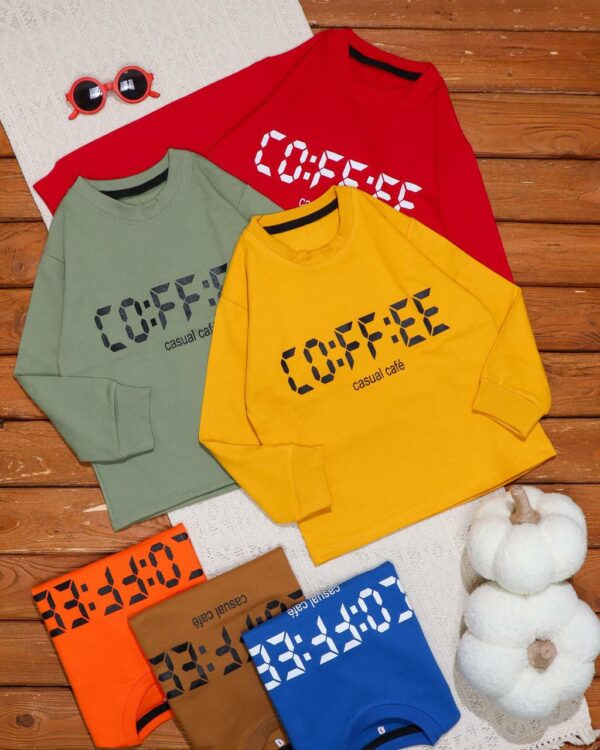 بلوز تک پسرانه COFFEE