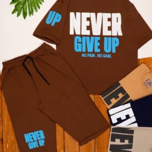 تیشرت شلوارک پنبه پسرانه NEVER