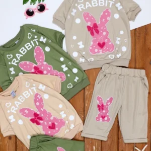 تیشرت شلوارک دخترانه خرگوشRABBIT